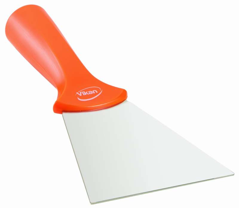 Skrobak ze stali nierdzewnej z otworem, 100 mm, pomarańczowy VIKAN 40117