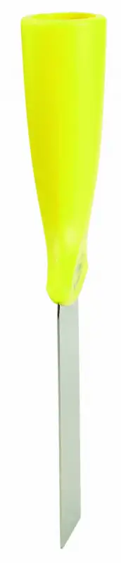 Skrobak ze stali nierdzewnej z otworem, 50 mm, żółty VIKAN 40106