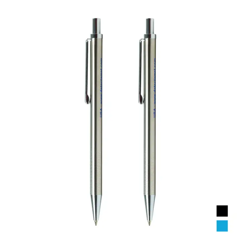 Ultra wykrywalny długopis wysuwany ze stali nierdzewnej - różne rodzaje - Detectamet i0187