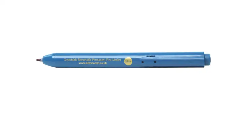 Ultra wykrywalny marker permanentny z cienką końcówką - wysuwany - Detectamet i035