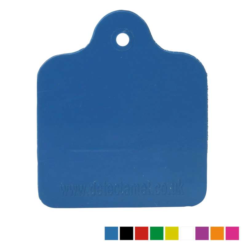 Ultra wykrywalne Etykiety polimerowe 70x60x1,6 mm - 10 sztuk - Detectamet i0202