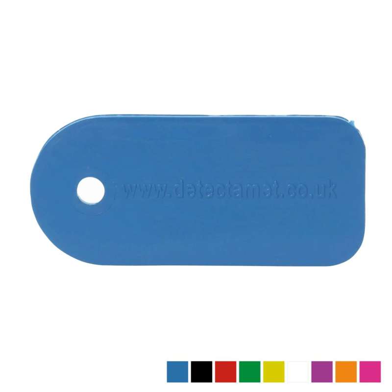 Ultra wykrywalne Etykiety polimerowe 25 x 55 x 1.6 mm - 10 sztuk - Detectamet i0201