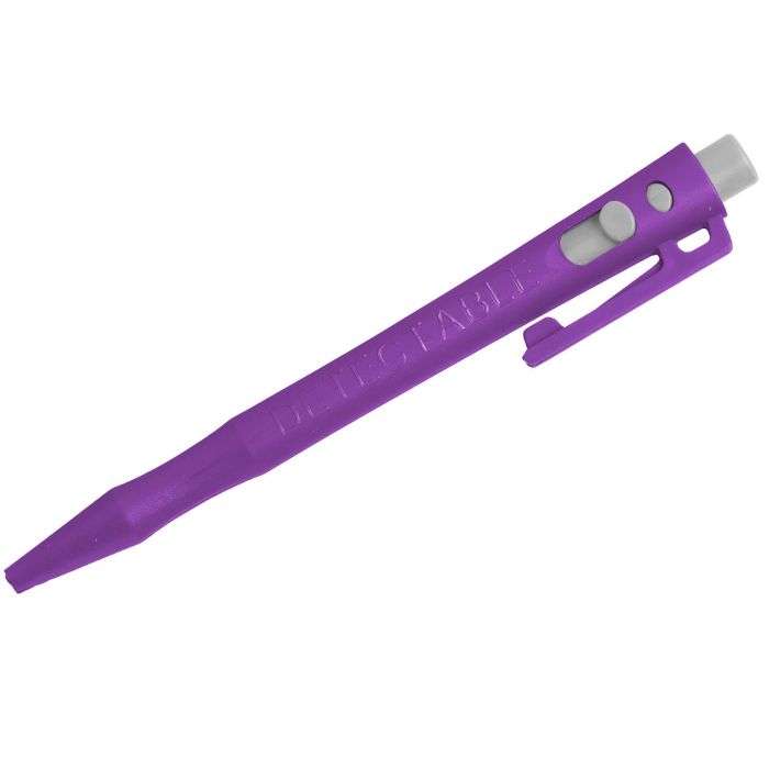 Długopis wykrywalny, wysuwany z klipsem - żelowy - Detectamet HD I051 purple