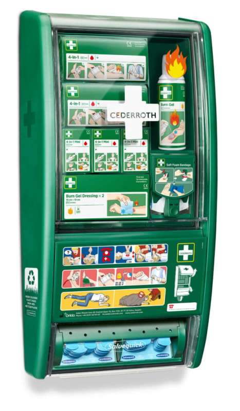 Apteczka ścienna Cederroth First & Burn Station 51011003