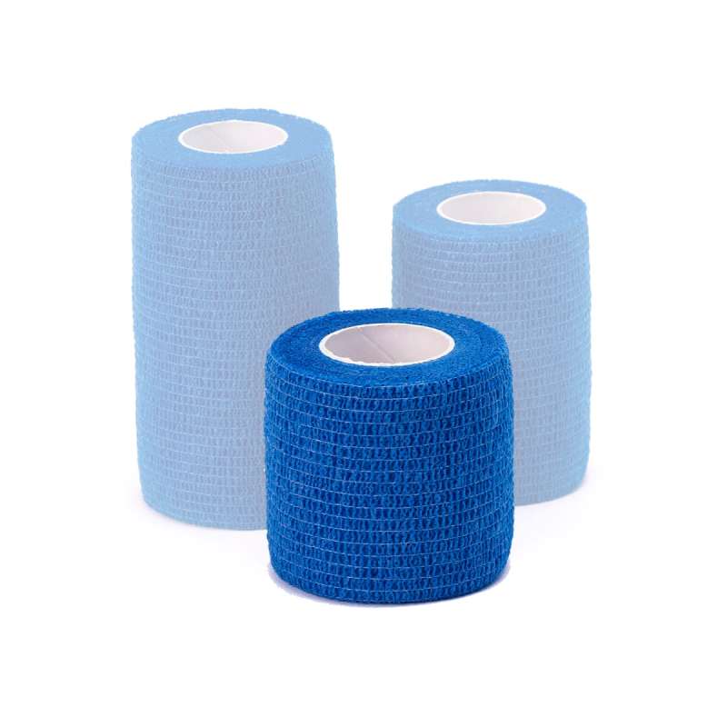Niebieski plaster-bandaż kohezyjny na rzep 5 cm x 4.5 m i0235