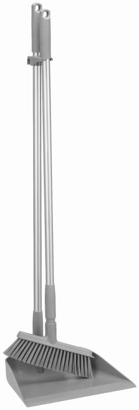 Zestaw porządkowy - miotła + szufelka szer. 330 mm szary | VIKAN 566688