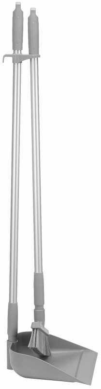 Zestaw porządkowy - miotła + szufelka szer. 330 mm szary | VIKAN 566688