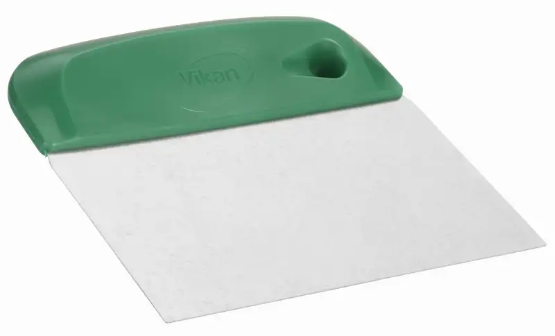 Elastyczny skrobak do ciasta ze stali nierdzewnej 146mm, zielony | VIKAN 40572