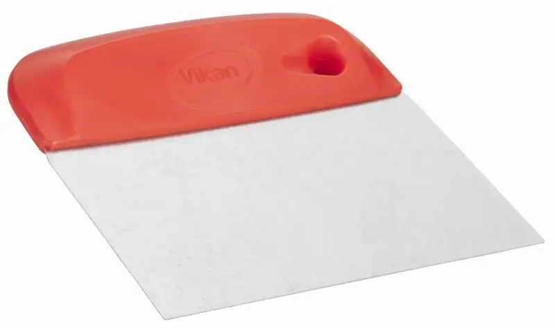 Elastyczny skrobak do ciasta ze stali nierdzewnej 146mm, czerwony | VIKAN 40574