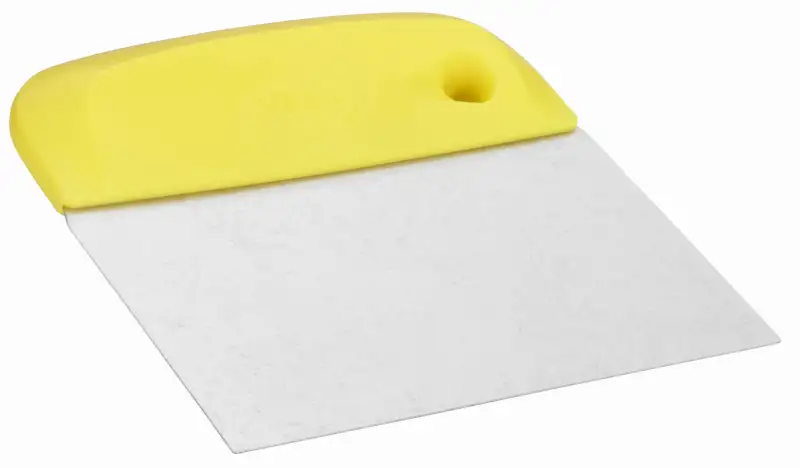 Elastyczny skrobak do ciasta ze stali nierdzewnej 146mm, żółty | VIKAN 40576