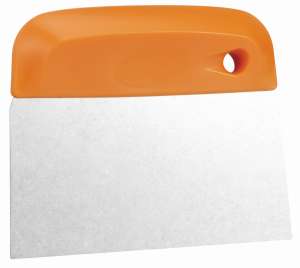 Elastyczny skrobak do ciasta ze stali nierdzewnej 146mm, pomarańczowy | VIKAN 40577