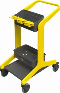 Wózek do sprzątania / Mobilna stacja czyszcząca, żółty | VIKAN 57006