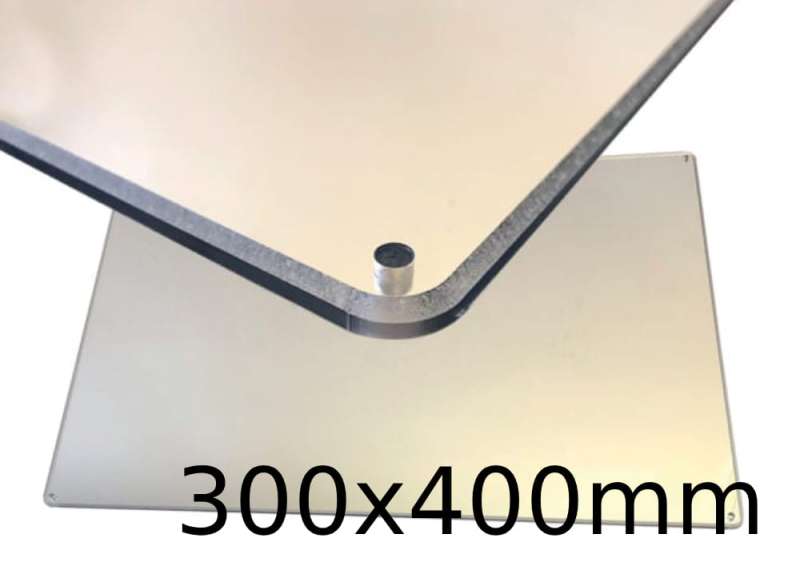 Lustro płaskie, nietłukące z poliwęglanu wykrywalne 300x400mm P1318