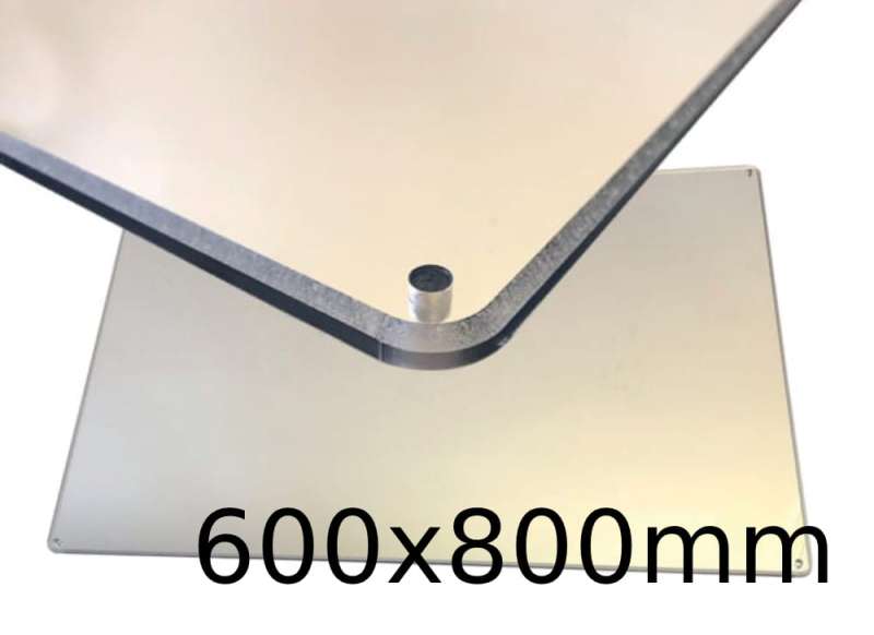 Lustro płaskie, nietłukące z poliwęglanu wykrywalne 600x800mm P1338