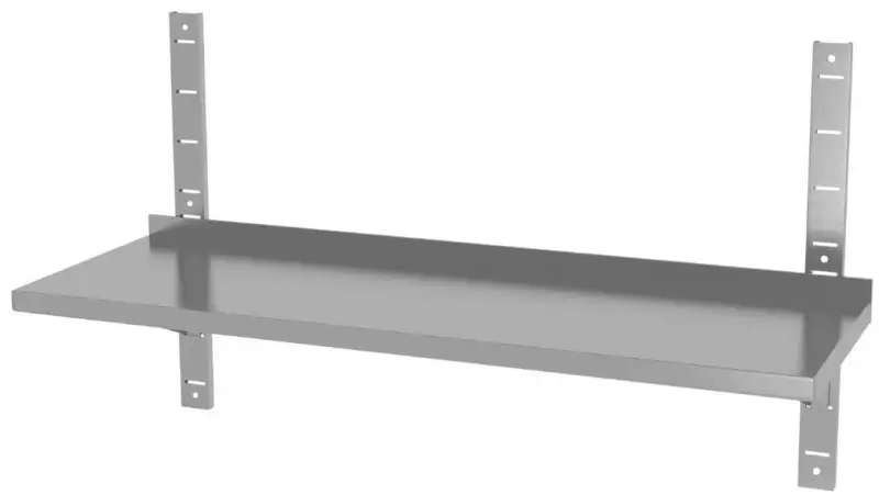 Półka ze stali nierdzewnej wisząca przestawna pojedyncza 1200x300 381IA123