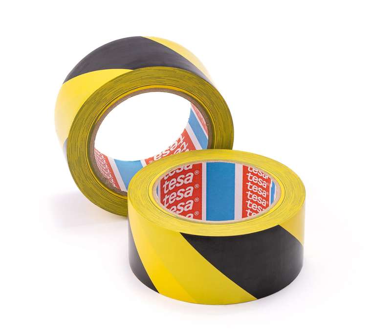 Taśma oznaczeniowa PVC żółto-czarna 50mmx33 m TESA 60760