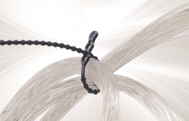 Wykrywalne opaski kulkowe 120x3.5 mm (100szt) - detektowalne i0248