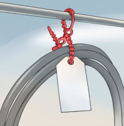 Wykrywalne opaski kulkowe 500 x 5.7 mm (50szt) - detektowalne i0252