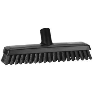 Szczotka do szorowania z przepływem  wody 270 mm czarna | VIKAN 70419
