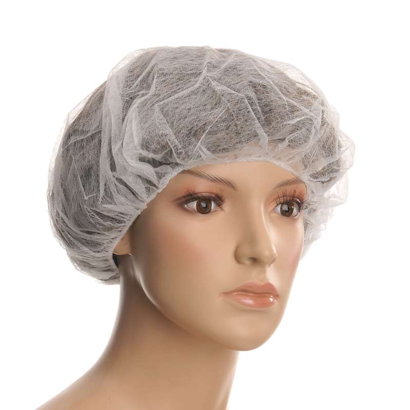 Czepek - beret jednorazowy włókninowy PP 53 cm i0258