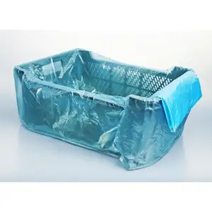 Worki HDPE do skrzynek E2 61/20x60 cm 20 µm niebieskie