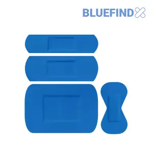 Plastry wykrywalne niebieskie mix 4 rozmiarów i077