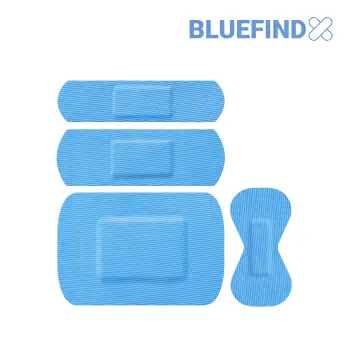 Plastry wykrywalne niebieskie ELASTYCZNE mix 4 rozmiarów i086