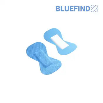 Plastry wykrywalne niebieskie ELASTYCZNE motylki - 50 szt. i084