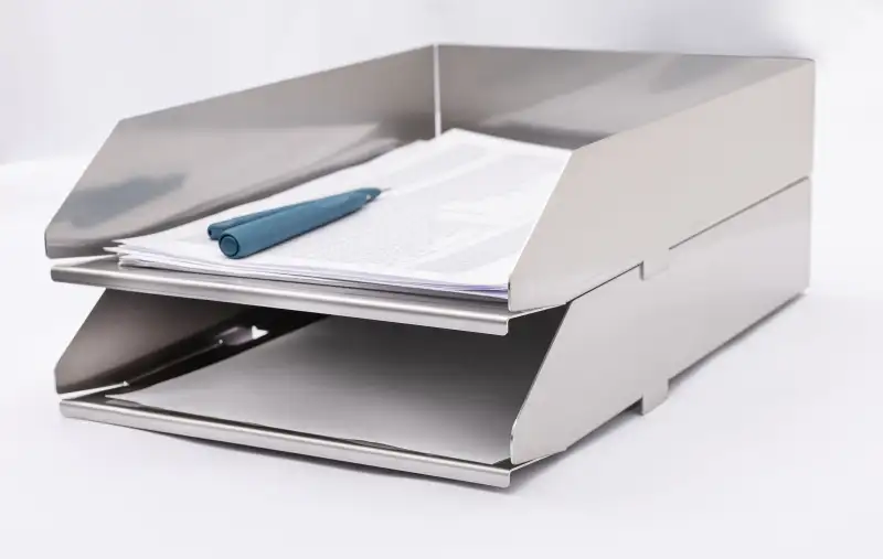 Stainless steel document tray - 222cab.jpg