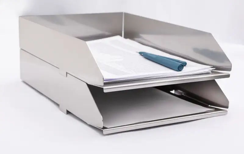 Stainless steel document tray - 222dcab.jpg