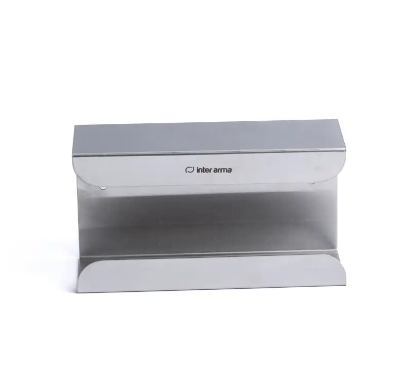 Dyspenser na 1 opak. rękawiczek jednorazowych z stali nierdzewnej 247×134×74mm - i0265