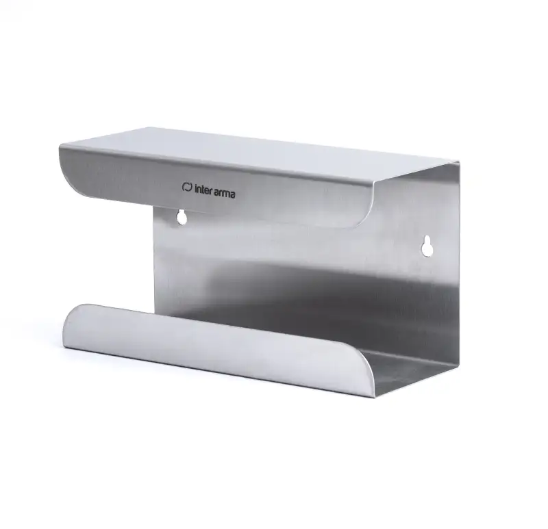 Dyspenser na 1 opak. rękawiczek jednorazowych z stali nierdzewnej 247×134×74mm - i0265