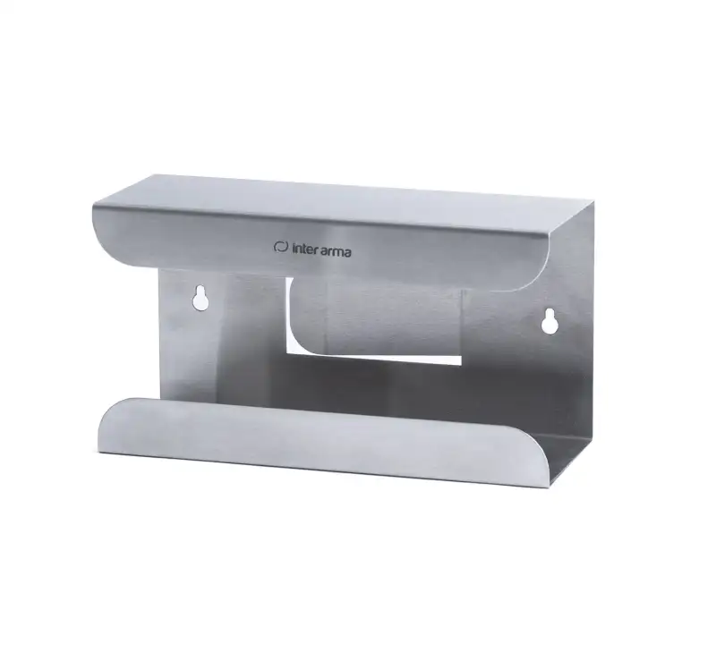 Dyspenser na 1 opak. rękawiczek jednorazowych ze sprężyną - stal nierdzewna 250×135×95mm - i0260