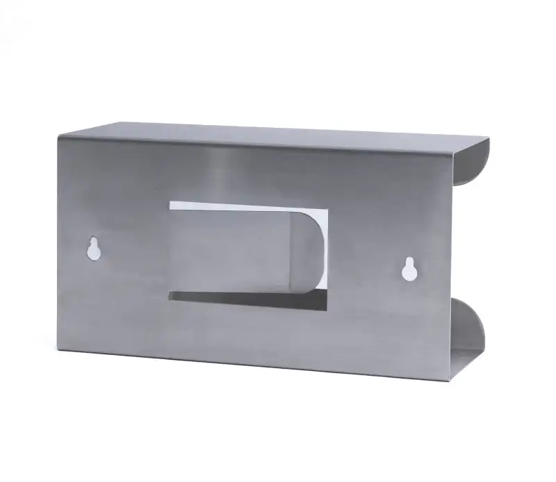Dyspenser na 1 opak. rękawiczek jednorazowych ze sprężyną - stal nierdzewna 250×135×95mm - i0260