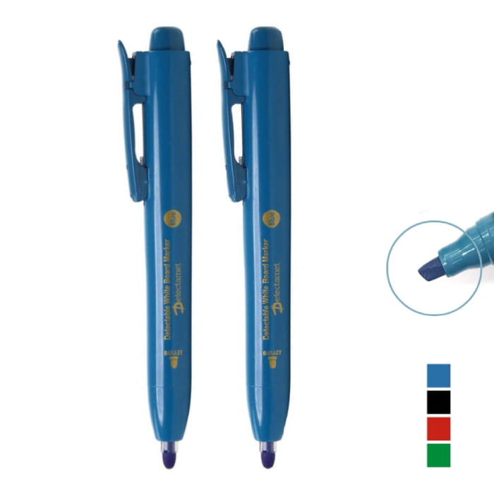 Ultra wykrywalny marker permanentny z okrągłą końcówką, chowany - Detectamet i0168