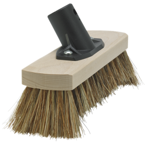 Szczotka drewniana do szorowania podłóg naturalna 250 mm. średnia | VIKAN 116000