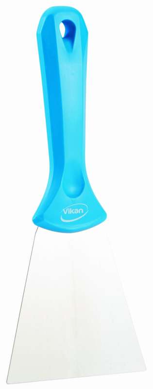Ręczna skrobaczka ze stali nierdzewnej, 100 mm, niebieska | VIKAN 40093