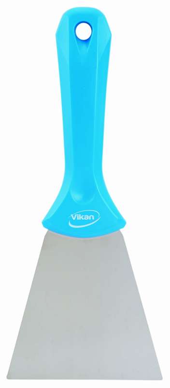 Ręczna skrobaczka ze stali nierdzewnej, 100 mm, niebieska | VIKAN 40093