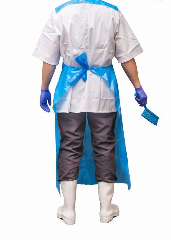 Fartuch foliowy niebieski 90/150/0,045 (50 szt.) rolka I041