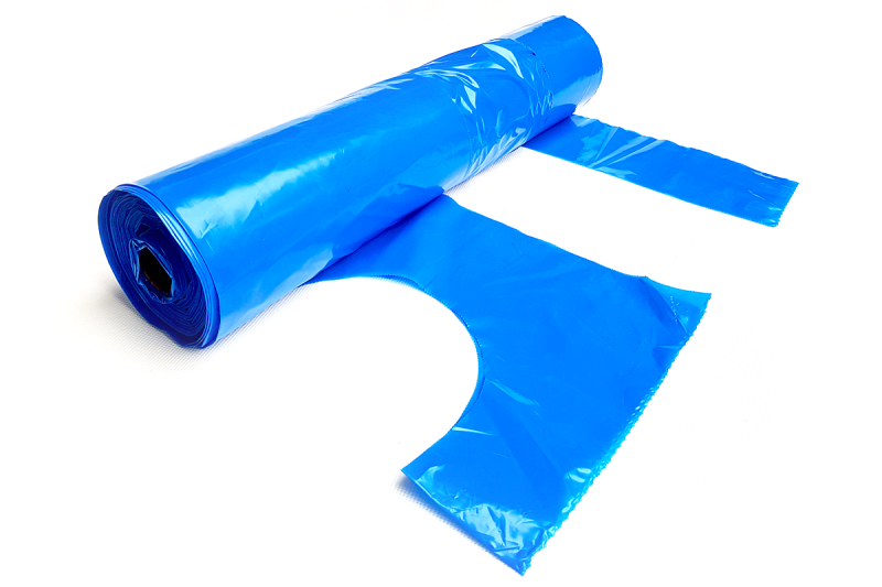 Fartuch foliowy niebieski 90/150/0,045 (50 szt.) rolka I041