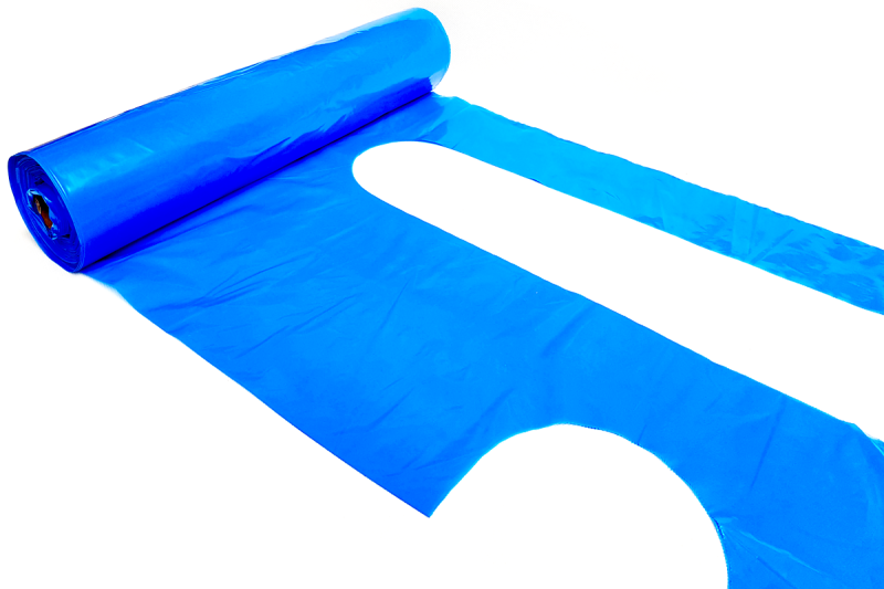 Fartuch foliowy niebieski 90/150/0,045 (50 szt.) rolka I041