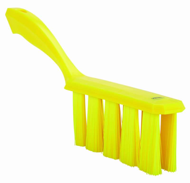 Ultrahigieniczna szczotka rączką, 330 mm, średnia, żółta | VIKAN 45856