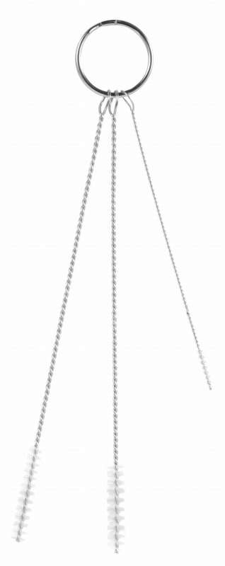Zestaw szczoteczek Ø2, Ø5, Ø6 mm, 150 mm, miękkie, białe | VIKAN 53625
