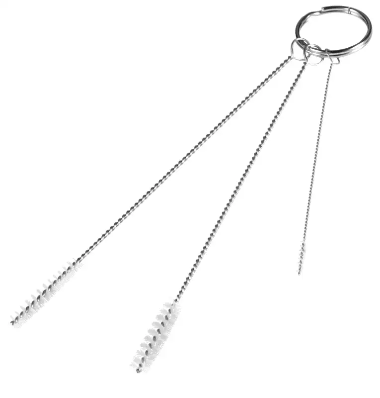Zestaw szczoteczek Ø2, Ø5, Ø6 mm, 150 mm, miękkie, białe | VIKAN 53625