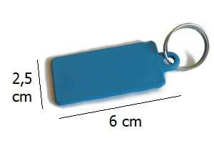 Brelok wykrywalny prostokąt P0527